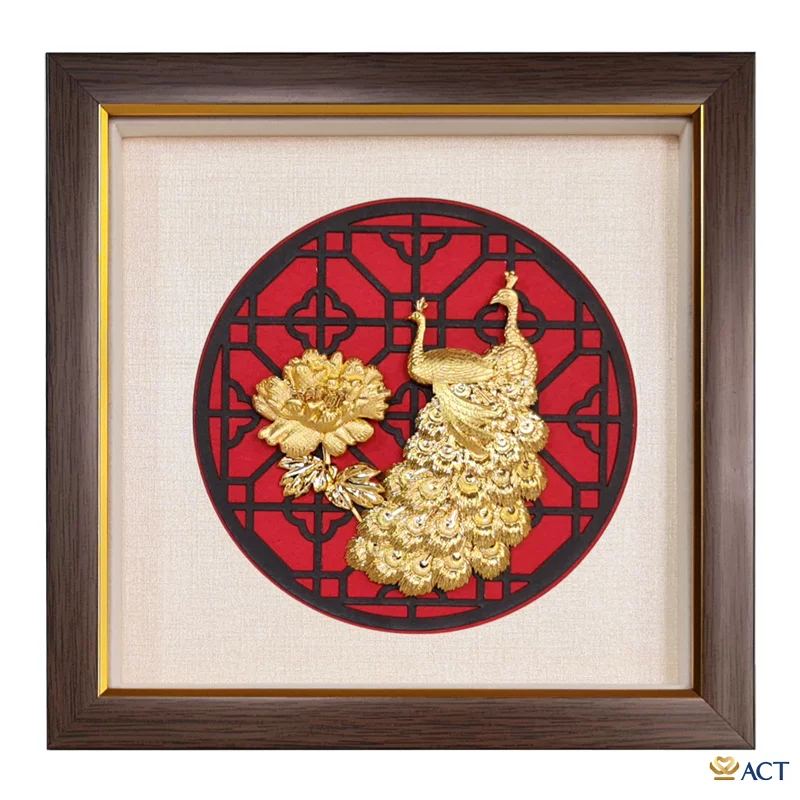 act-2424-0011__1__dd32efff496a4c20a56d83e1ab42e8fd.png Quà tặng tranh Đôi chim công dát vàng 24k ACT GOLD ISO 9001:2015 (Mẫu 2) - Image 1