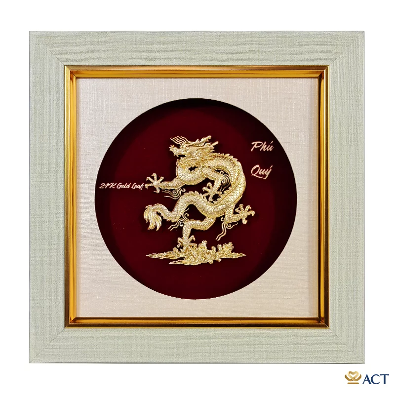 act-2626-0013_58c2c02252594ca1af29d9c7bbf41df1.png Tranh Rồng Phú Quý dát vàng 24k ACT GOLD ISO 9001:2015 - Image 1