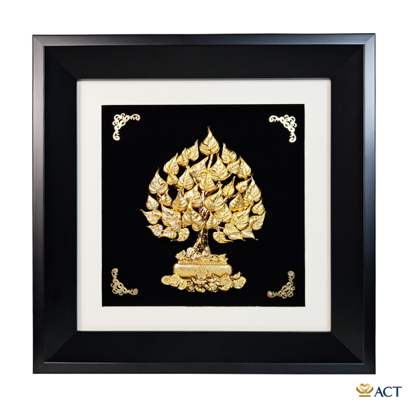 act-2626-0026-3_1ce24f9ae47f4f129476419ccd33c149.jpg Quà tặng Tranh Cây Bồ Đề dát vàng 24k ACT GOLD ISO 9001:2015 - Image 1