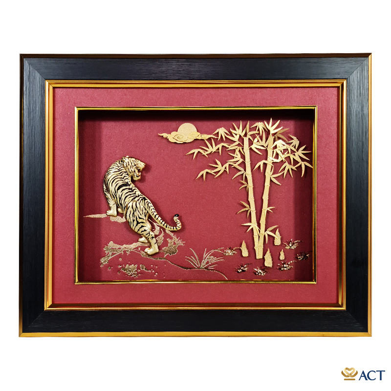 act-2734-0054_ac770974a16f4d25ade65948f3c6b8b9.png Tranh Hổ dát vàng 24k ACT GOLD ISO 9001:2015 (Mẫu 4) - Image 1