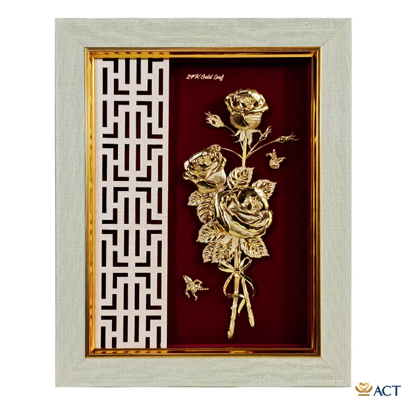 act-2734-0056-2_db594e0186e643028ca124d0be8c22f3.png Tranh Hoa Hồng dát vàng 24k ACT GOLD ISO 9001:2015 - Image 1