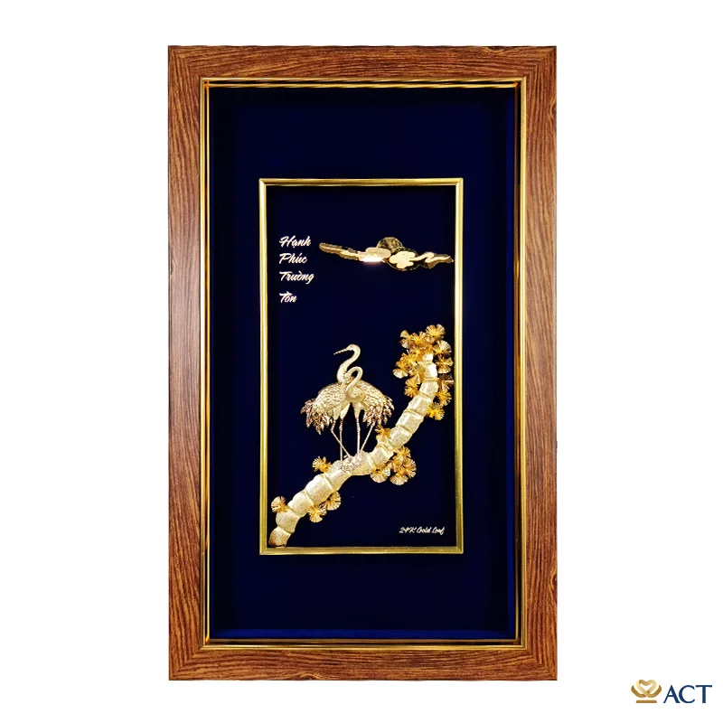 act-3658-0006__1__80bf13dc259e4c58ae4f7090e33af296.png Quà tặng tranh Đôi Hạc dát vàng 24k ACT GOLD ISO 9001:2015 (Mẫu 2) - Image 1