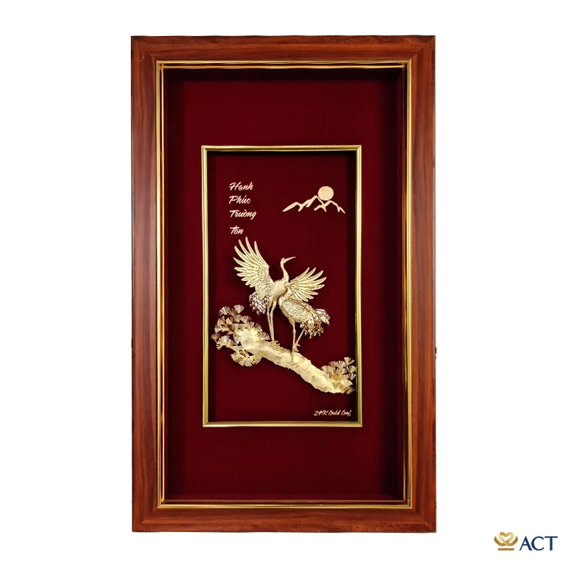 act-3658-0007_b19266ceda714efba68a53d71158ea15.png Quà tặng tranh Đôi Hạc dát vàng 24k ACT GOLD ISO 9001:2015 (Mẫu 1) - Image 1