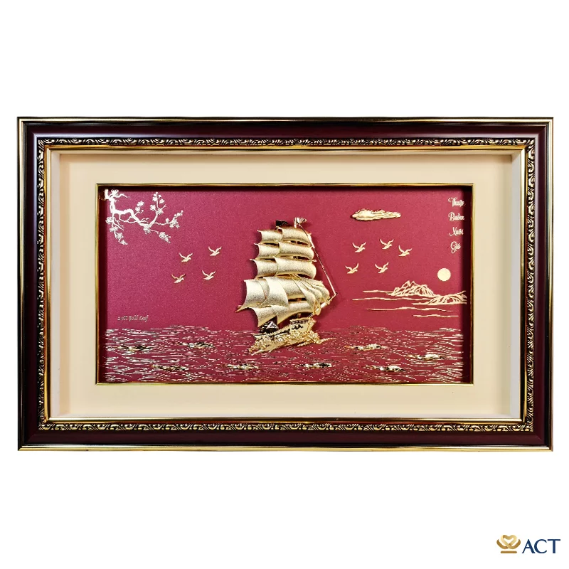 act-3658-0015_3b6dd1bef6584ba5b6e38dc4cd42e9ca.png Quà tặng tranh Thuyền dát vàng 24k ACT GOLD ISO 9001:2015 (Mẫu 26) - Image 1