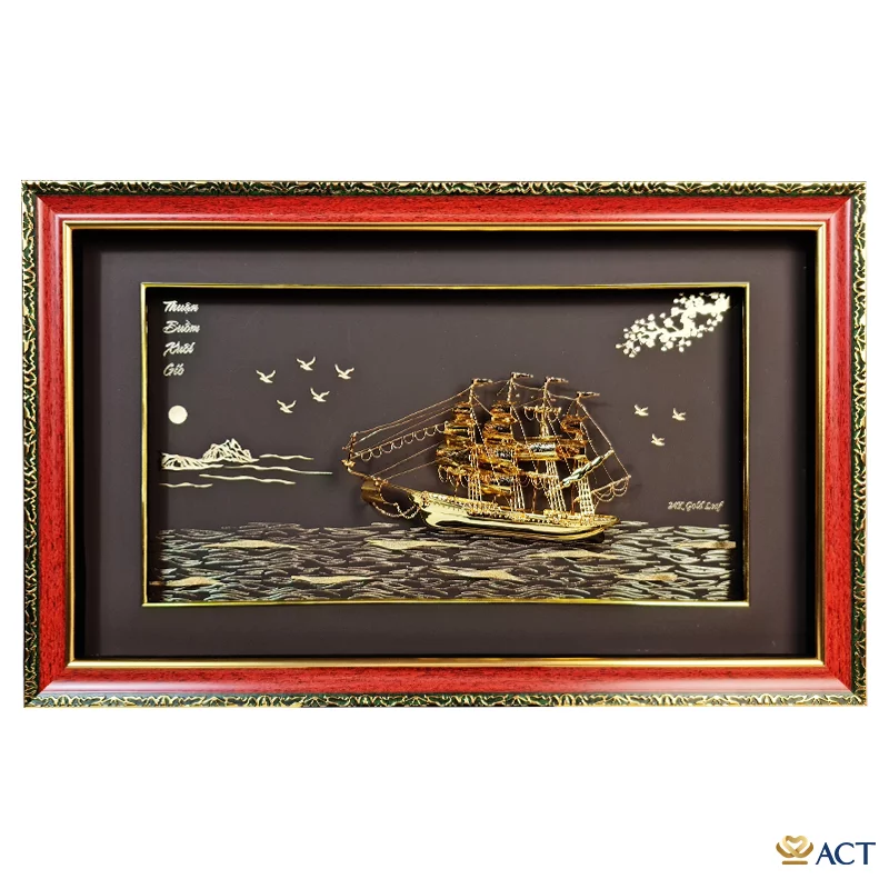 act-4065-0020_8a821045de7840b58b88e8ab5fd12c5a.png Tranh Thuyền dát vàng 24k ACT GOLD ISO 9001:2015 (Mẫu 35) - Image 1