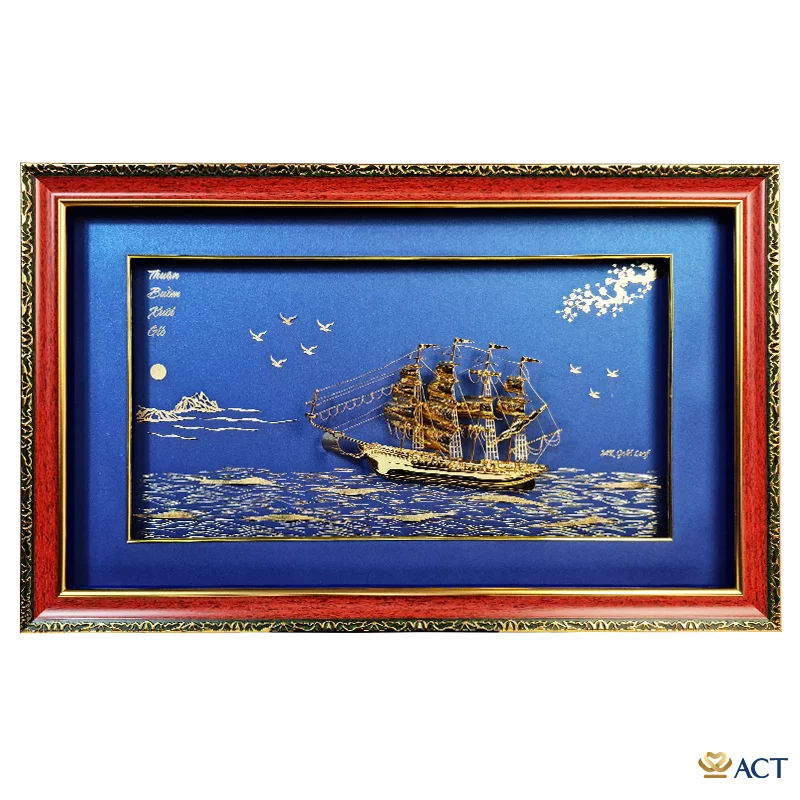 act-4065-0021_bf8cb53a74a7430aa2185a6e321086e2.png Tranh Thuyền dát vàng 24k ACT GOLD ISO 9001:2015 (Mẫu 36) - Image 1
