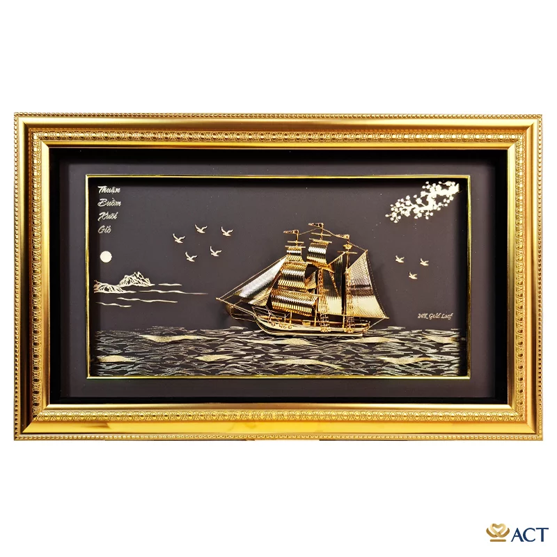 act-4065-0022_e8b2c597caaa4beda934002d202696df.png Tranh Thuyền dát vàng 24k ACT GOLD ISO 9001:2015 (Mẫu 37) - Image 1