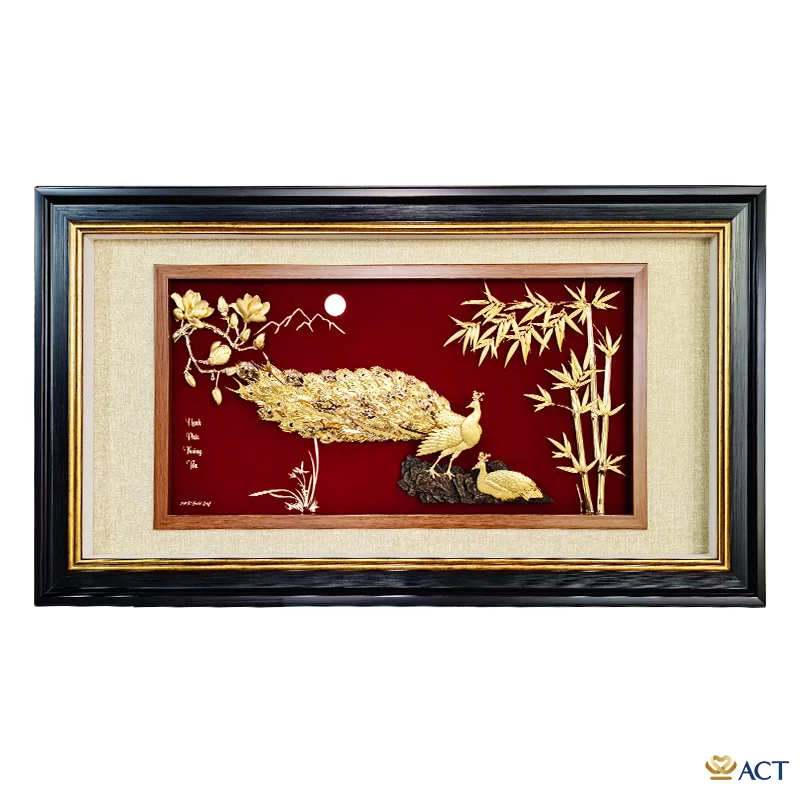 act-4681-0011-3_f0ce6c32bc8545b2904431a735a2d4c5.png Quà tặng tranh Đôi Chim Công dát vàng 24k ACT GOLD ISO 9001:2015 (Mẫu 8) - Image 1