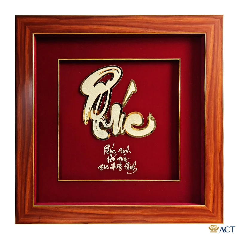 act-5555-0014_f755bab6b783405d8bc8c1e56a959a37.png Quà tặng tranh thư pháp chữ PHÚC dát vàng 24k ACT GOLD ISO 9001:2015 (Mẫu 5) - Image 1