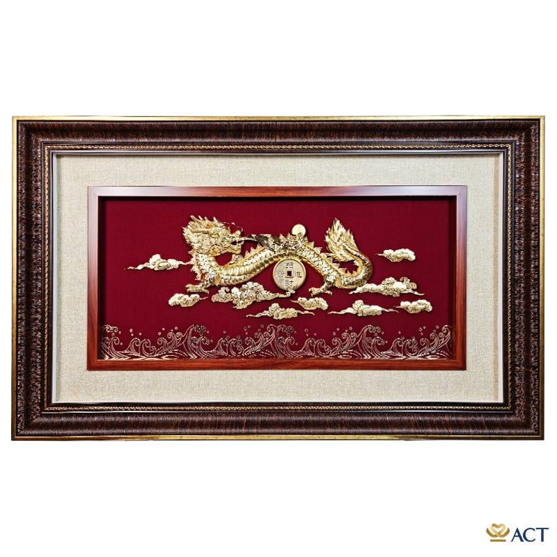 act-5590-0009-3_e907cec55385433686f06649615351af.jpg Quà tặng Tranh Rồng dát vàng 24k ACT GOLD ISO 9001:2015 - Image 1