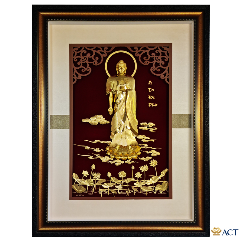 act-95125-0001_9458264a56b44fd58b46600abd77d8d6.png Tranh A Di Đà Phật dát vàng 24k ACT GOLD ISO 9001:2015 - Image 1