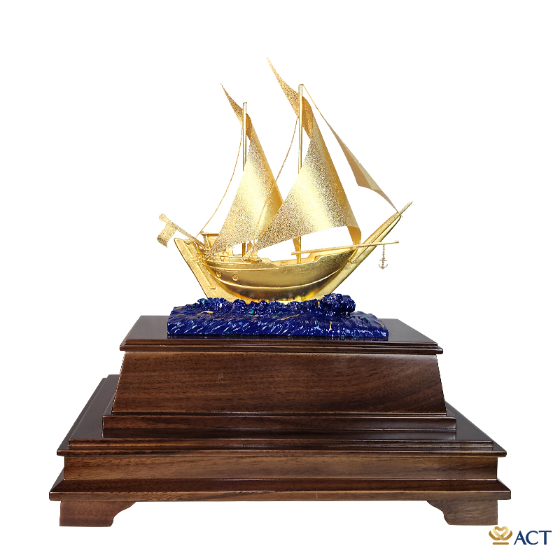 act-bt-0066_be265c8849b8449ba1f2c9ead88fa629.jpg Quà tặng Thuyền Buồm dát vàng 24k ACT GOLD ISO 9001:2015 (Mẫu 28) - Image 1