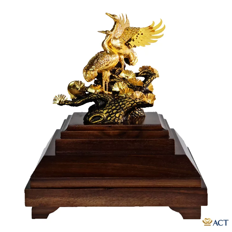 act-bt-0071_113977728f38475b93074ac1c2af341e.png Quà tặng Chim Hạc dát vàng 24k ACT GOLD ISO 9001:2015(Mẫu 2) - Image 1