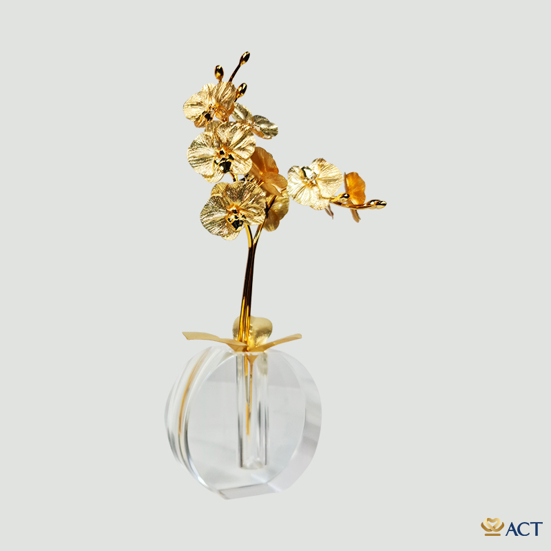 act-bt-0191-4_d746e8128073459daaae3e37b1f59d90.jpg Quà tặng Cành Hoa Lan dát vàng 24k ACT GOLD ISO 9001:2015 - Image 1