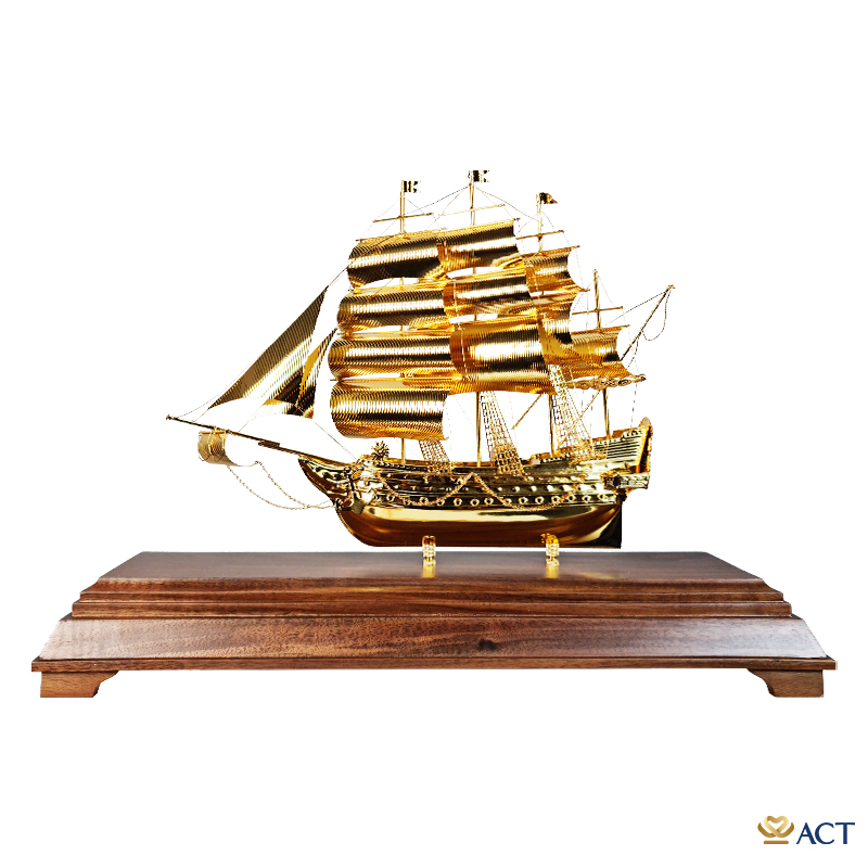 act-bt-0202-2_0fd045efdb18403ea4ef8eb5be2de9b5.jpg Quà tặng Thuyền Buồm mạ vàng 24k ACT GOLD ISO 9001:2015 ( Mẫu 202) - Image 1