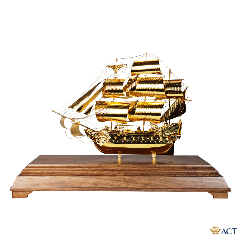 act-bt-0203_168c5b3cc32e4704a80726e1dc804c34.jpg Quà tặng Thuyền Buồm mạ vàng 24k ACT GOLD ISO 9001:2015 (Mẫu 203) - Image 1