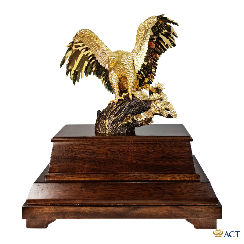 act-bt-0207_eba568059e5d4763aa2e9ca8cc6b4740.jpg Quà tặng Đại Bàng dát vàng 24k ACT GOLD ISO 9001:2015 (Mẫu 5) - Image 1