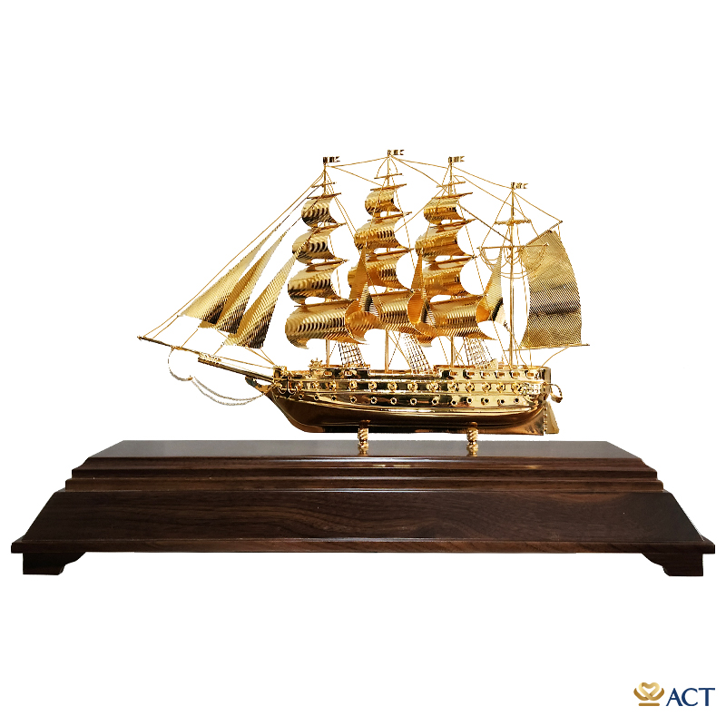 act-bt-0215_89cca064fcd74d4084077d4ef92007f3.jpg Quà tặng Thuyền Buồm mạ vàng 24k ACT GOLD ISO 9001:2015 (Mẫu 215) - Image 1