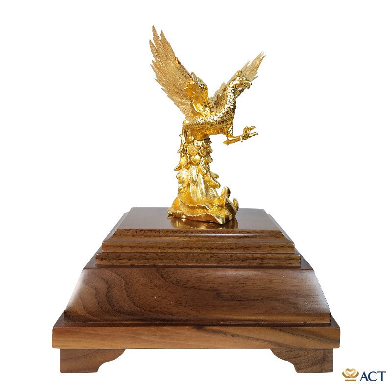 act-bt-0225__1__444f7ac9544f47fab9def4763ce0081f.jpg Quà tặng Chu Tước dát vàng 24k ACT GOLD ISO 9001:2015 (mẫu 2) - Image 1