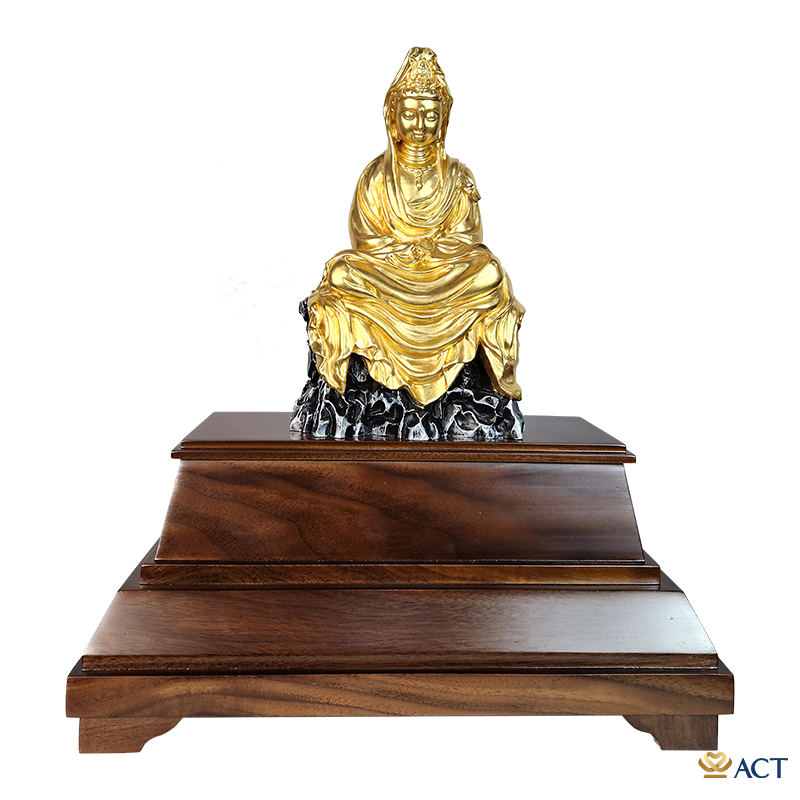 act-bt-0239-3_5d379bd74837408caac7ec41bf65fe04.jpg Tượng Quán Thế Âm Bồ Tát dát vàng 24k ACT GOLD ISO 9001:2015 - Image 1