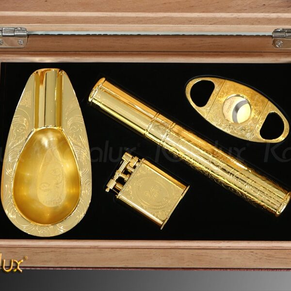 Set phụ kiện xì gà mạ vàng - VDK-0018