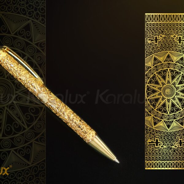 Bút ký bấm mạ vàng Karalux - VDB-0010