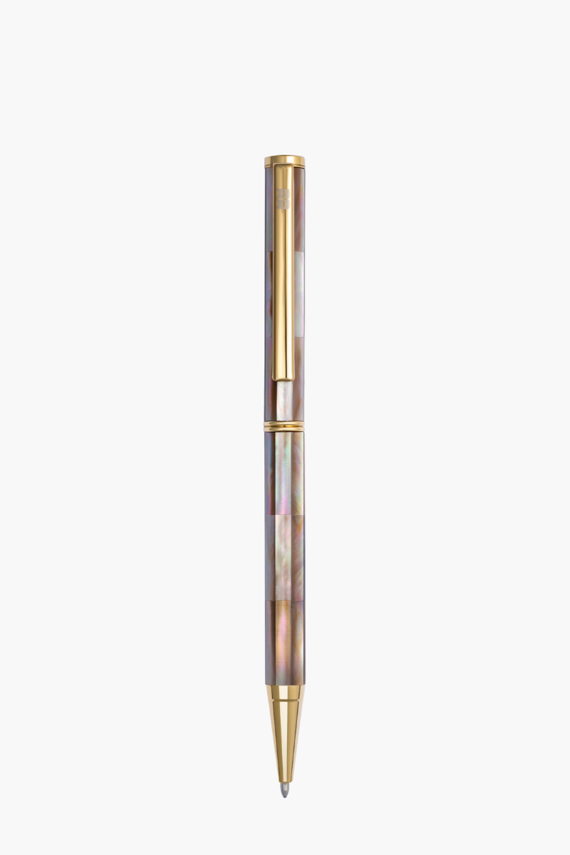 but-ky-khac-ten-inspired-vang-28_6d68978c6a29440c8c9afc98bf4d684d.png Inspired - Bút Ký Ngọc Trai Nâu Mississippi - Mạ Titanium Gold - Image 1