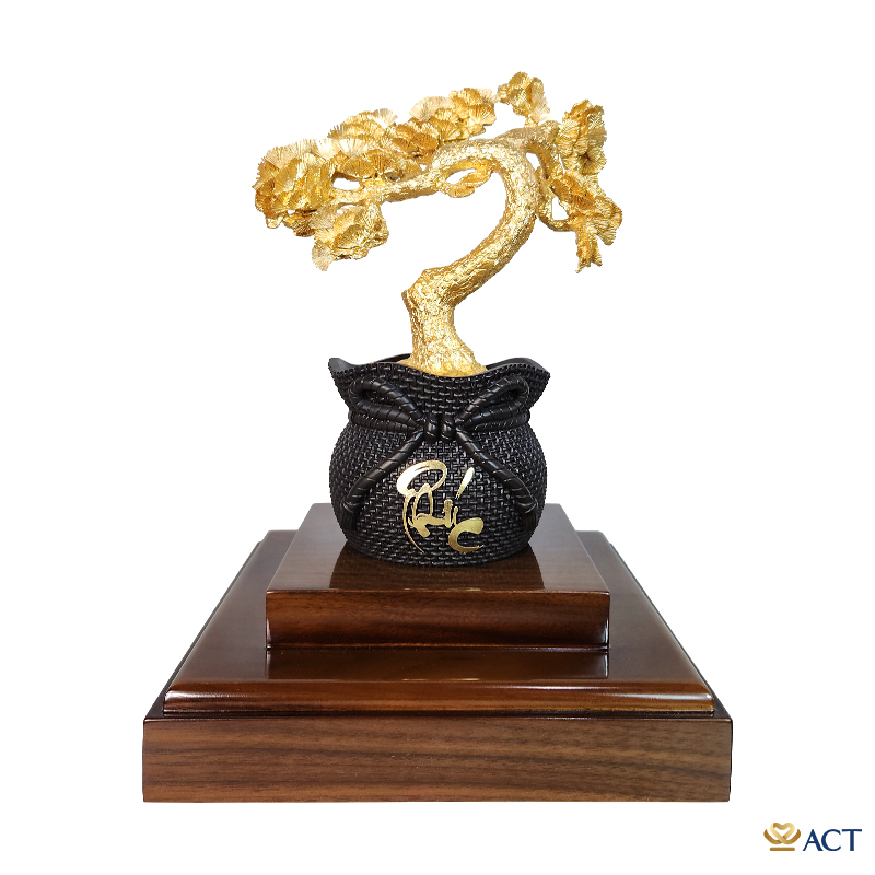 chau-cay-tung-act-bt-0117-3_864715245d8545dc9eb6be500ab79c4d.jpg Quà tặng Tùng La Hán dát vàng 24k ACT GOLD ISO 9001:2015 (Mẫu 3) - Image 1
