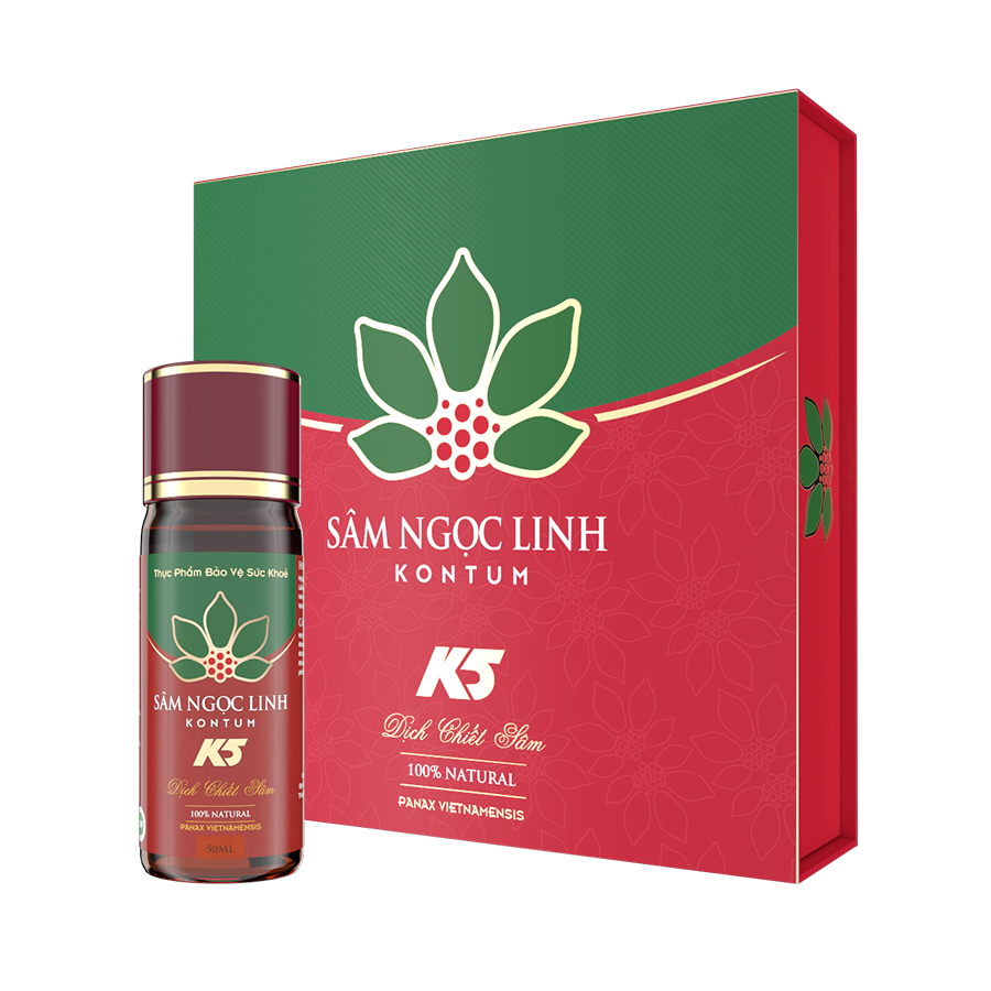 dich-chiet-10.png TPBVSK Dịch chiết Sâm Ngọc Linh K5 – 50ml – 10 chai/hộp - Image 1