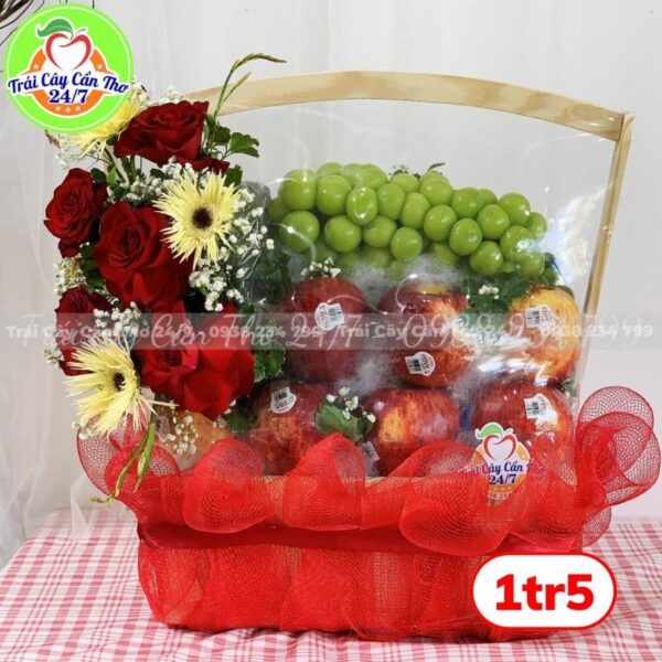 Giỏ hoa trái cây 77