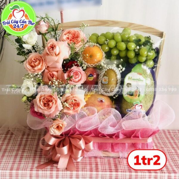 Giỏ hoa trái cây 80