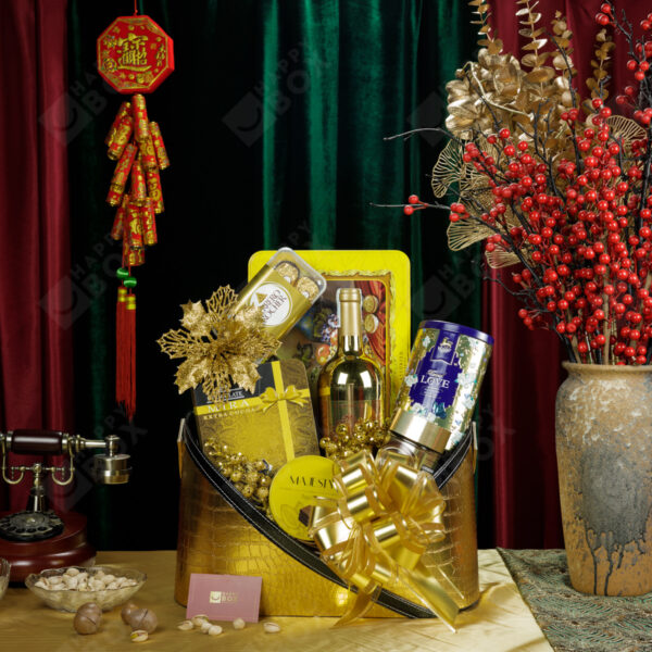 Giỏ quà Tết cao cấp Xuân Lộc Tài Happybox HPG074
