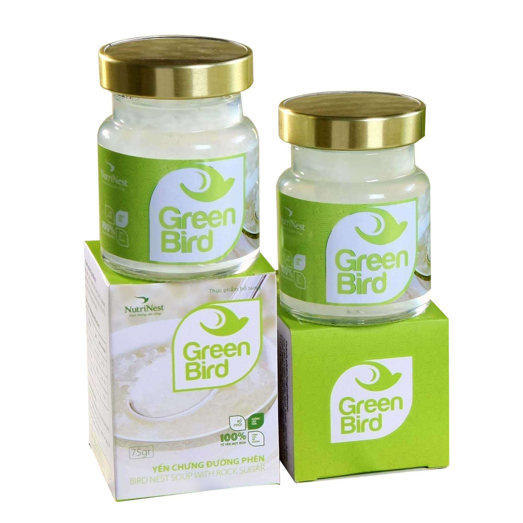 green-bird-nuoc-yen-sao-chung-duong-phen-lo-don-72-gram-nutrinest.jpg Green Bird – Nước Yến Sào Chưng Đường Phèn – Lọ Đơn 72 Gram – Nutrinest - Image 1
