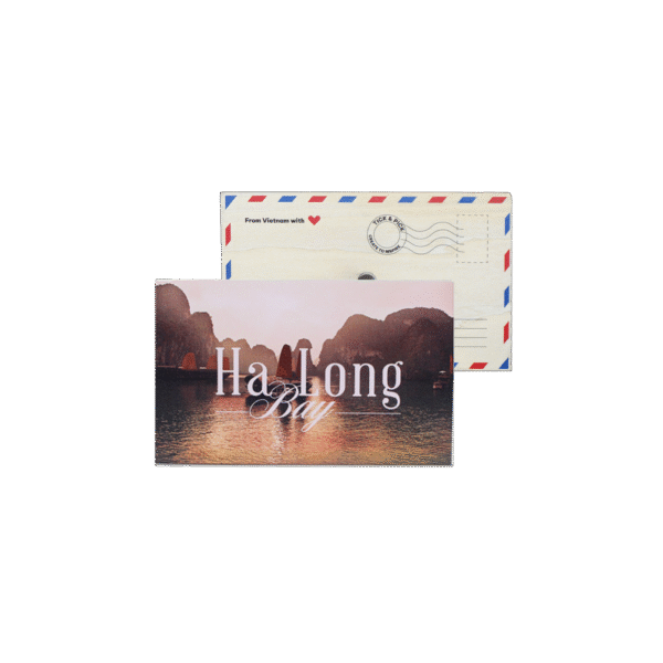 Bưu Thiếp Gỗ Nam Châm Vịnh Hạ Long