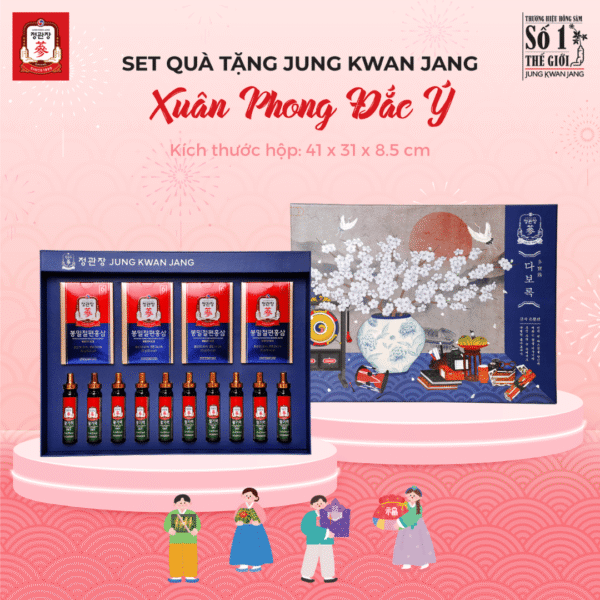 Hộp quà tết hồng sâm KGC Xuân Phong Đắc Ý