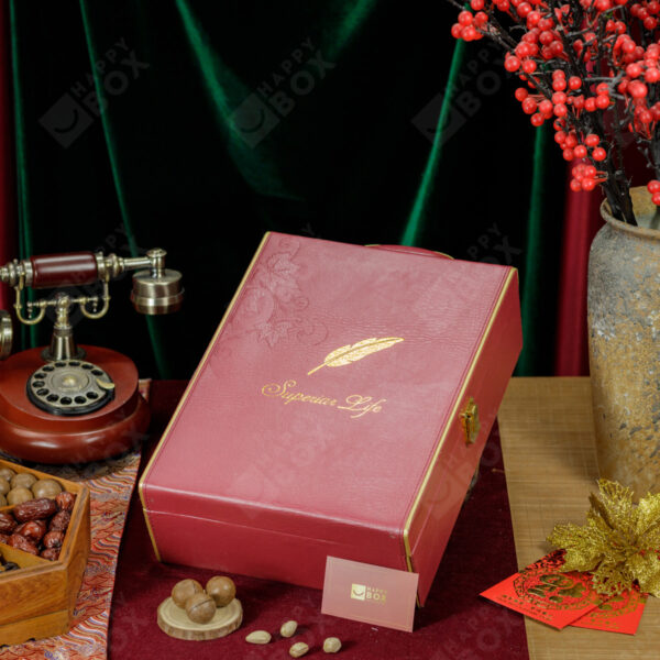 Hộp quà Tết sang trọng Happybox HPH136