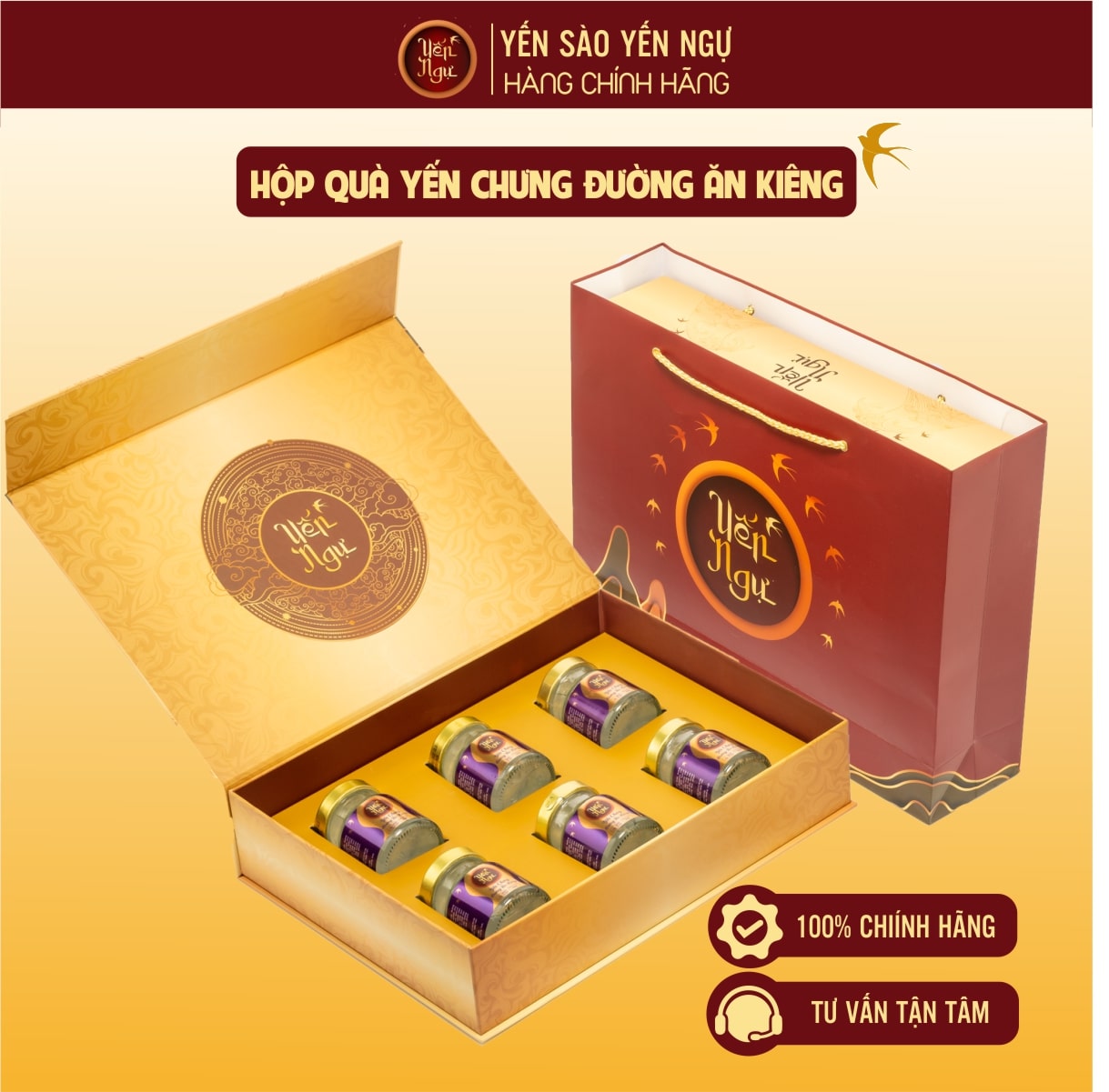 hop-qua-yen-chung-duong-an-kieng-min.jpg Hộp quà Yến chưng Đường Ăn Kiêng 6 Hũ - Image 1
