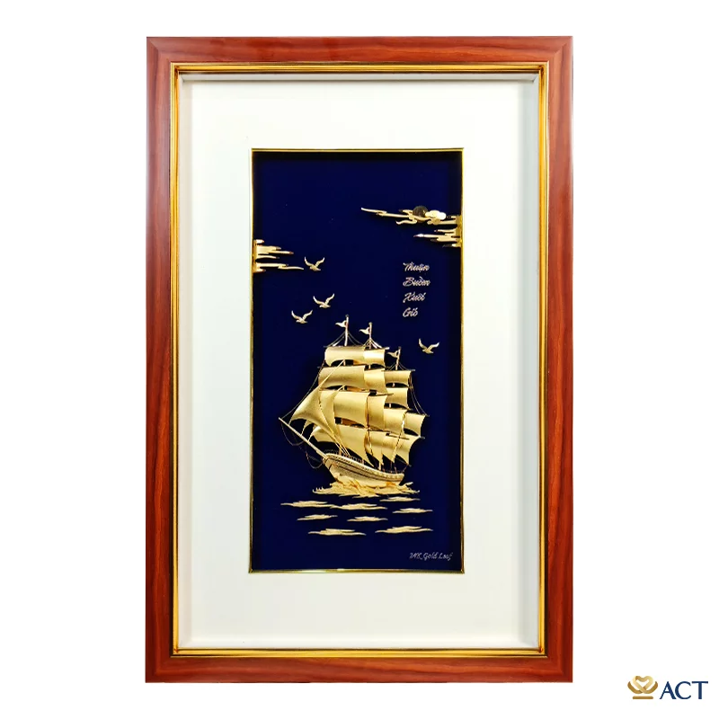 image.psd__24__065e209507f54885a3cba50b4945c07b.png Tranh Thuyền dát vàng 24k ACT GOLD ISO 9001:2015 (Mẫu 45) - Image 1