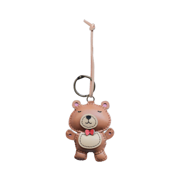 Móc Khóa Da Chú Gấu Teddy