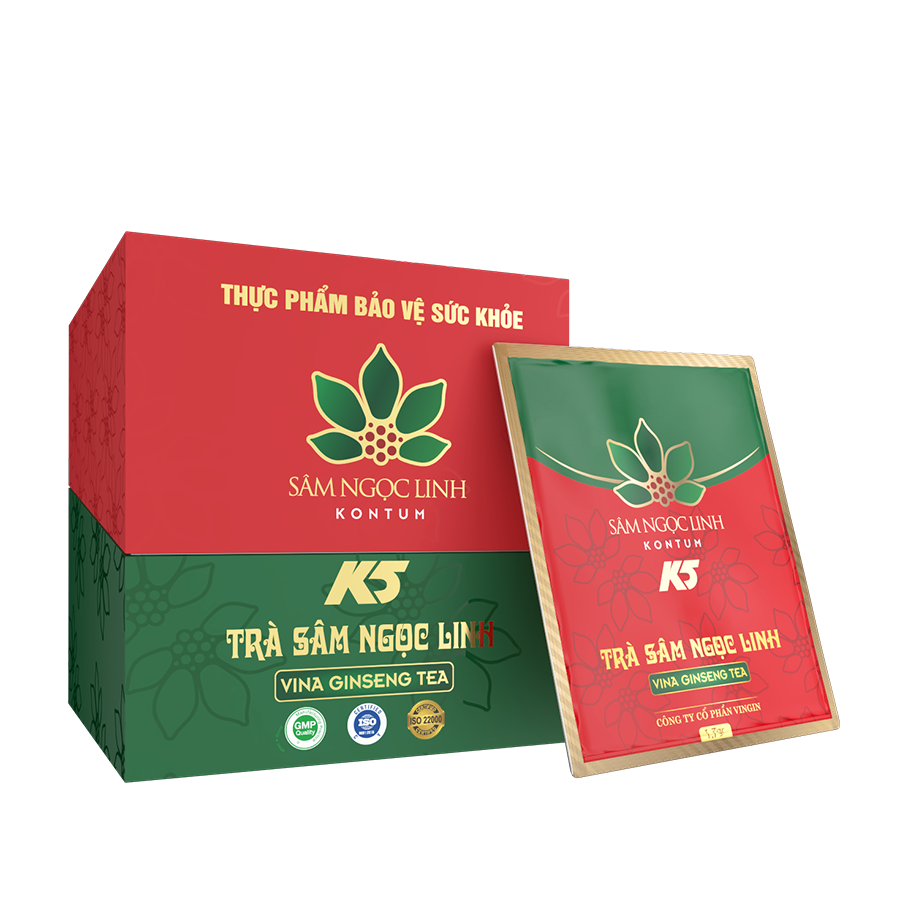 tra20.png TPBVSK K5 Vina Giseng Tea (hộp 20 gói) - Image 1