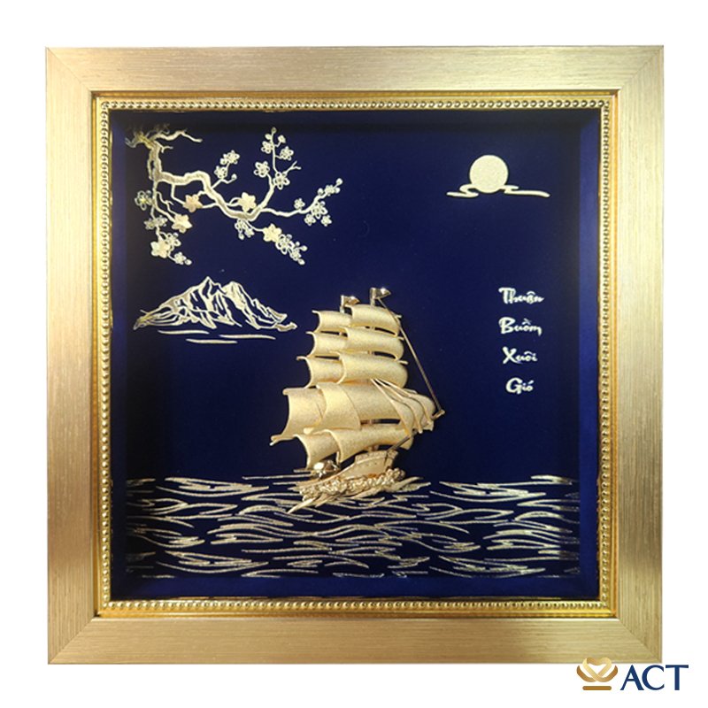 tranh_thuyen_dat_vang_24k_act_gold_actgold.com_.vn-1_b840f84836f94c4e945922aab43de2b6.jpg Quà tặng tranh Thuyền dát vàng 24k ACT GOLD ISO 9001:2015 - Image 1