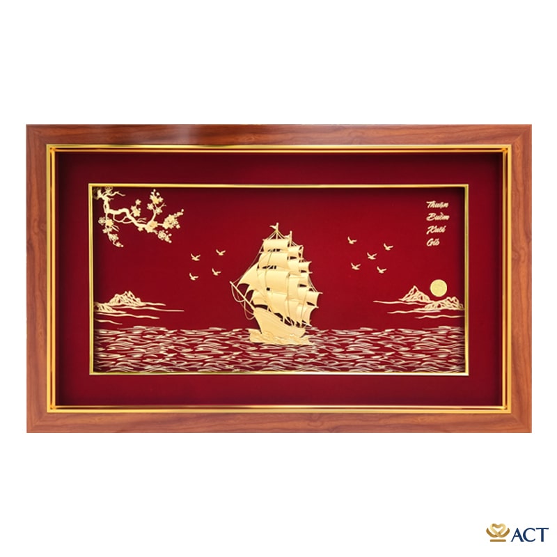 tranh_thuyen_dat_vang_24k_actgold.com__3__2ac50ed4319d482fb5f77cc184b0b715.jpg Quà tặng tranh Thuyền dát vàng 24k ACT GOLD ISO 9001:2015 - Image 1
