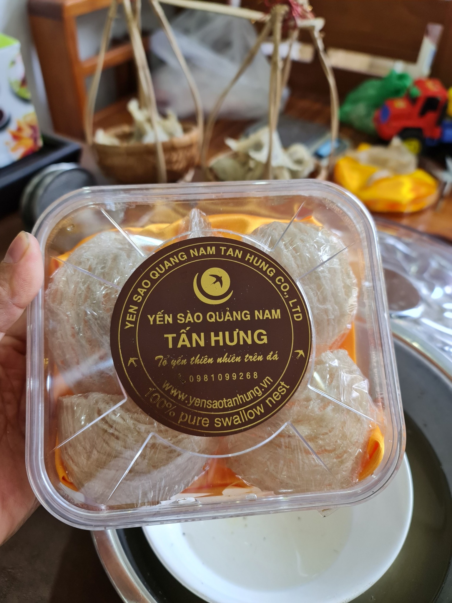 yen_sao_tan_hung_739d90d097bd4a92896fdd318cb9073a.jpg Yến Rút Lông Loại 1 - 50gr - Yến đá nguyên chất - Image 1