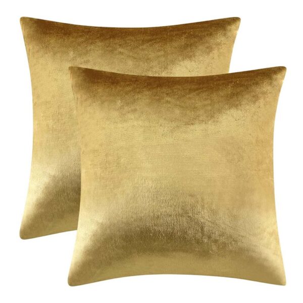 Vỏ Gối Trang Trí Bằng Nhung Vàng – Size 45x45cm