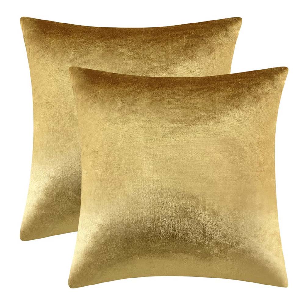 CUSH45-VEL-GLD.jpg Vỏ Gối Trang Trí Bằng Nhung Vàng – Size 45x45cm - Image 1