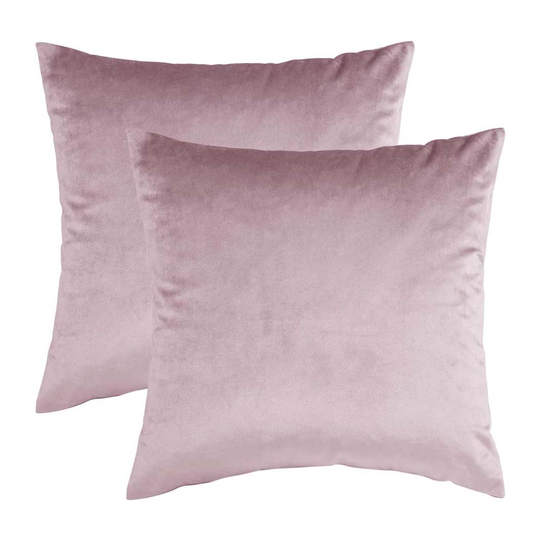 CUSH45-VEL-PNK.jpg Vỏ Gối Trang Trí Bằng Nhung Hồng – Size 45x45cm - Image 1