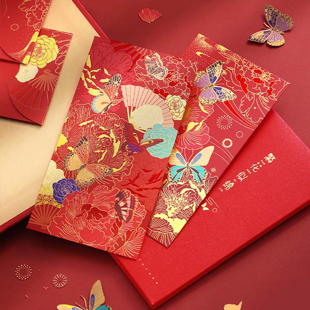 LIXI-SINMO-BUTTERFLIES.jpg Bộ 6 Bao Lì Xì Hong Kong Cao Cấp Hình Đôi Bướm – Giấy Cứng 200gsm - Image 1