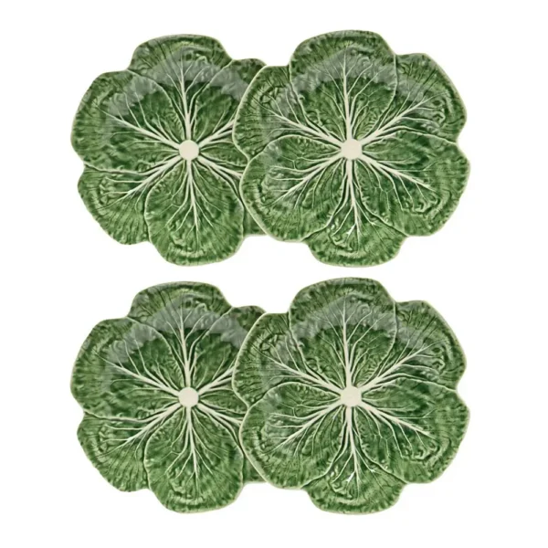 Bộ Đĩa 26.5cm Cabbage Xanh – Bordallo Pinheiro