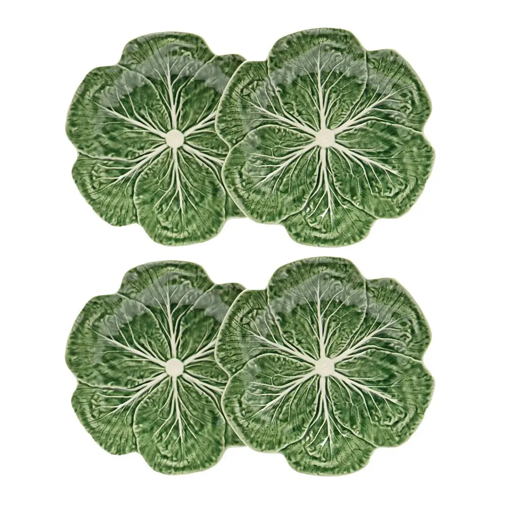 PLATE-BORDCAB-DIN-GRE.jpg.webp Bộ Đĩa 26.5cm Cabbage Xanh – Bordallo Pinheiro - Image 1