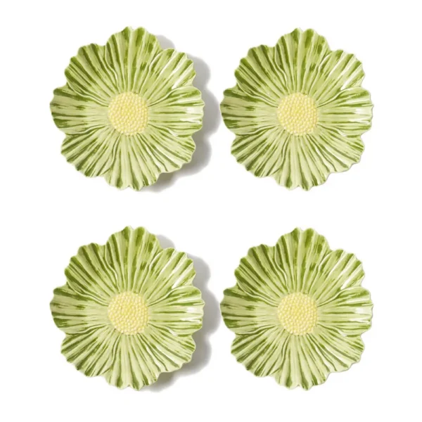 Bộ 4 đĩa 23cm Maria Flor Cosmos – Hiệu Bordallo Pinheiro